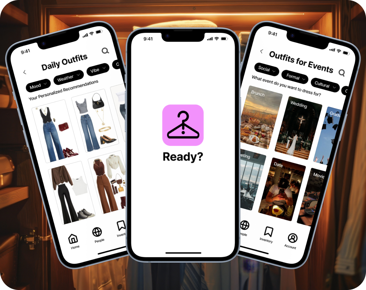 Ready?App UI Mockup